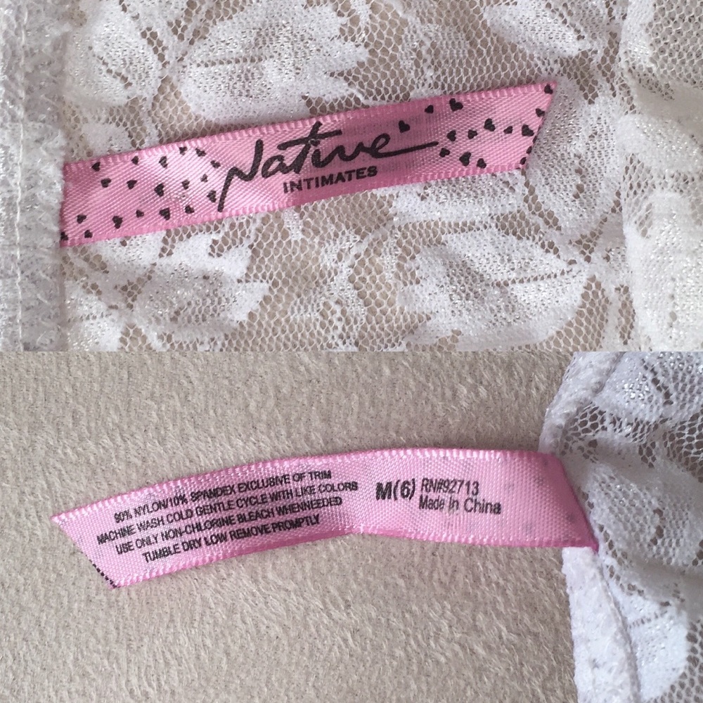 Native Intimates White Lace Slip - Picture 7 of 9